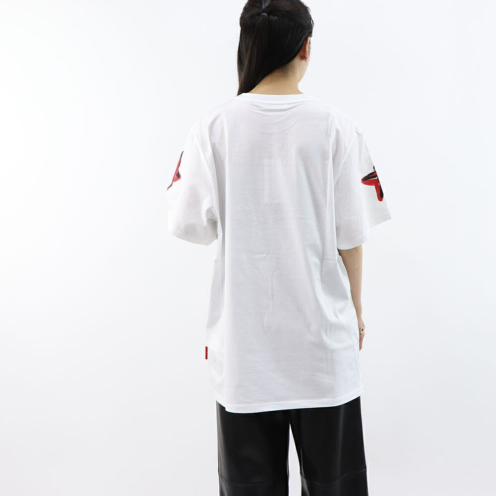 Max Mara Tシャツ ホワイト サーカス グラフィックプリント スパンコール  21946031