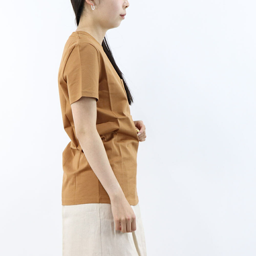 Max Mara Tシャツ ブラウン クルーネック Mモノグラム  半袖 11941032