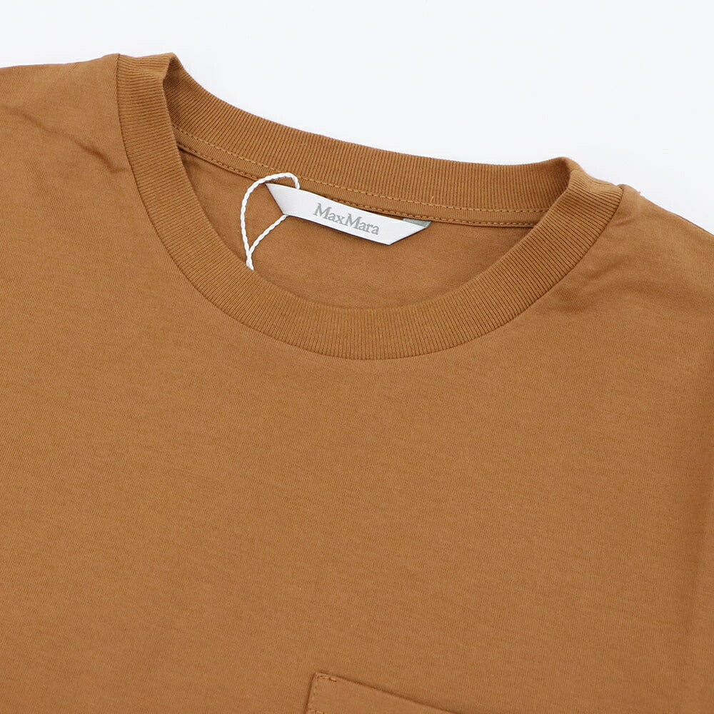 Max Mara Tシャツ ブラウン クルーネック Mモノグラム  半袖 11941032
