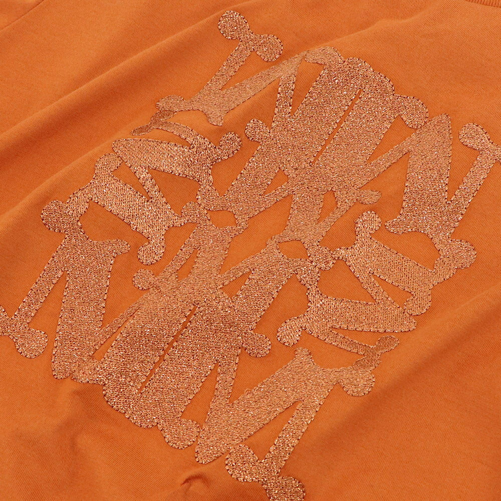 Max Mara Tシャツ オレンジ コットン TAVERNA ロゴ 11941052