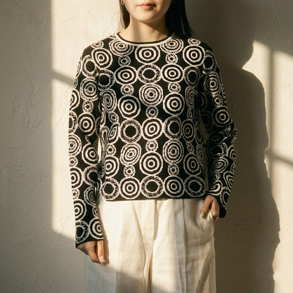Max Mara ニット  ブラック クルーネック 19361101