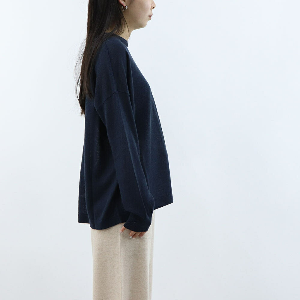 Max Mara ニット ネイビー サマーニット シアー オーバーサイズ 19361033