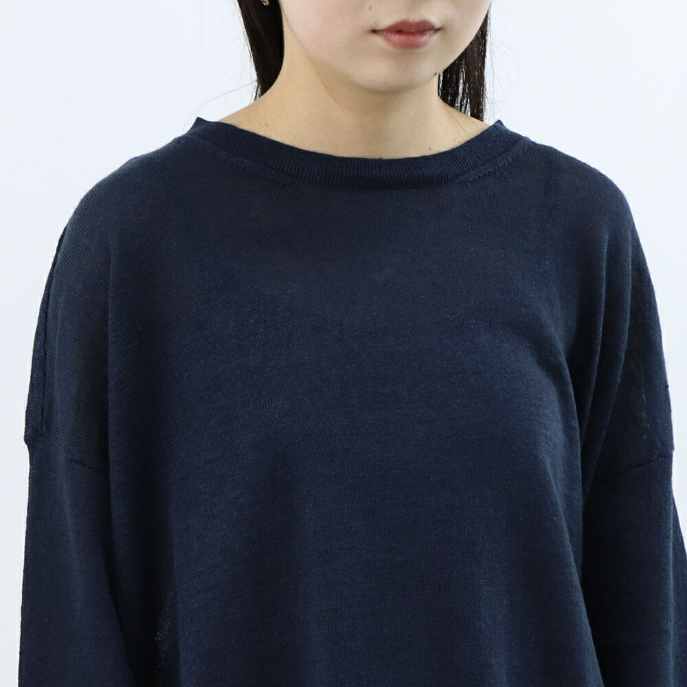 Max Mara ニット ネイビー サマーニット シアー オーバーサイズ 19361033