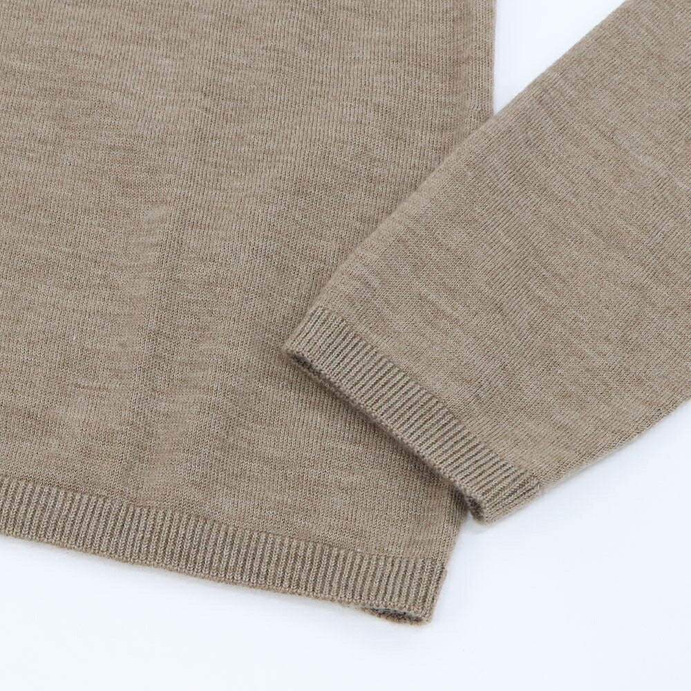Max Mara Tシャツ ブラウン カシミヤ ニット クルーネック シンプル 長袖 21366152
