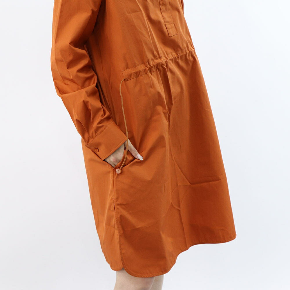 Max Mara ワンピース  オレンジ シャツワンピース ドロスト 11221012