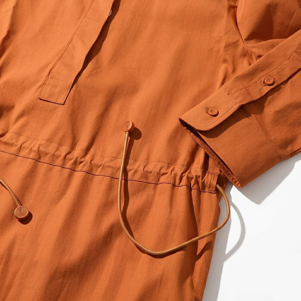 Max Mara ワンピース  オレンジ シャツワンピース ドロスト 11221012