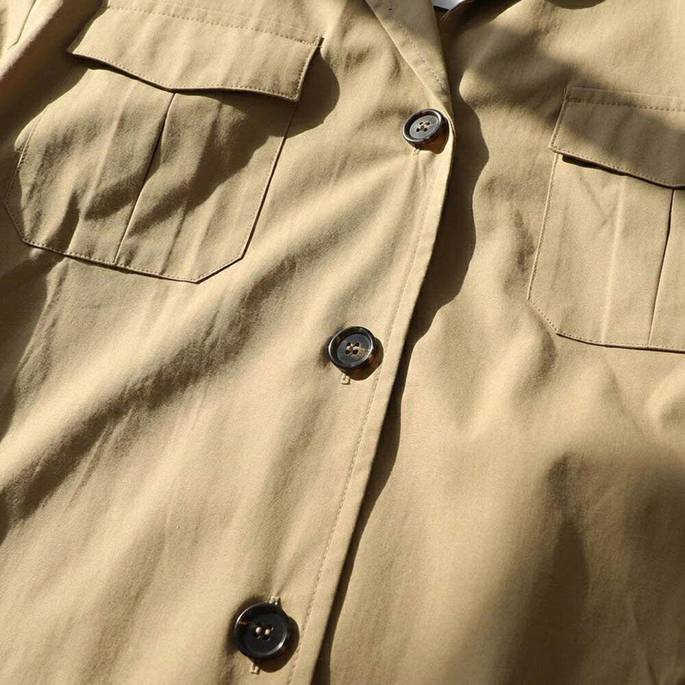 Max Mara ワンピース  キャメル シャツワンピース ベルト サファリ 19221043