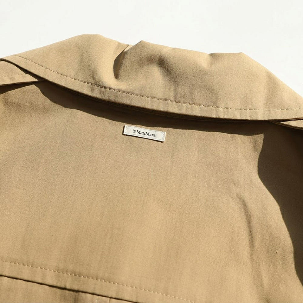 Max Mara ワンピース  キャメル シャツワンピース ベルト サファリ 19221043
