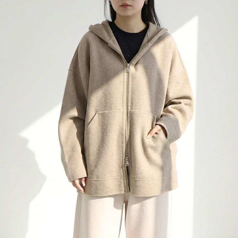 Max Mara スウェット  ブラウン ダブルジップ フーディ ジップアップ 21926012