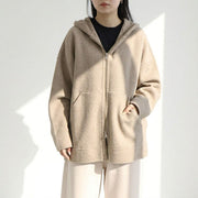Max Mara スウェット  ブラウン ダブルジップ フーディ ジップアップ 21926012