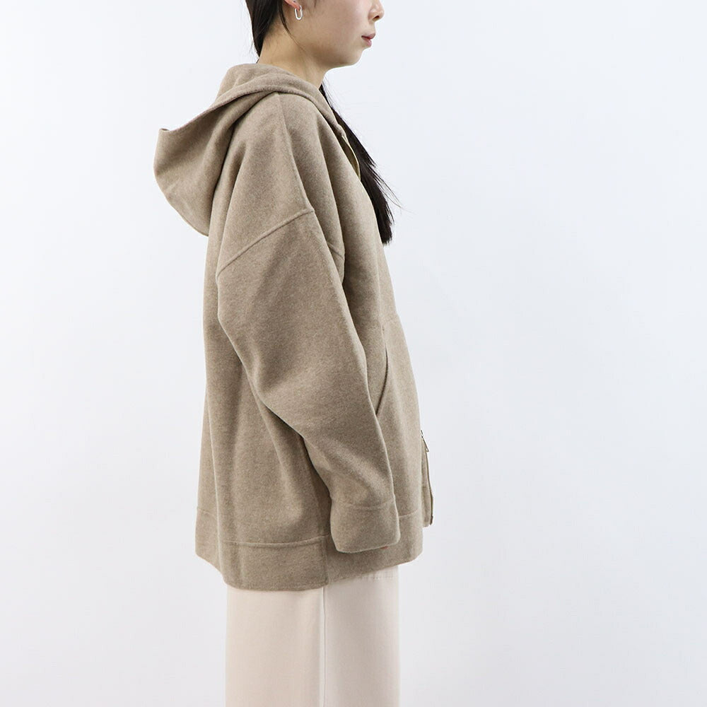 Max Mara スウェット  ブラウン ダブルジップ フーディ ジップアップ 21926012