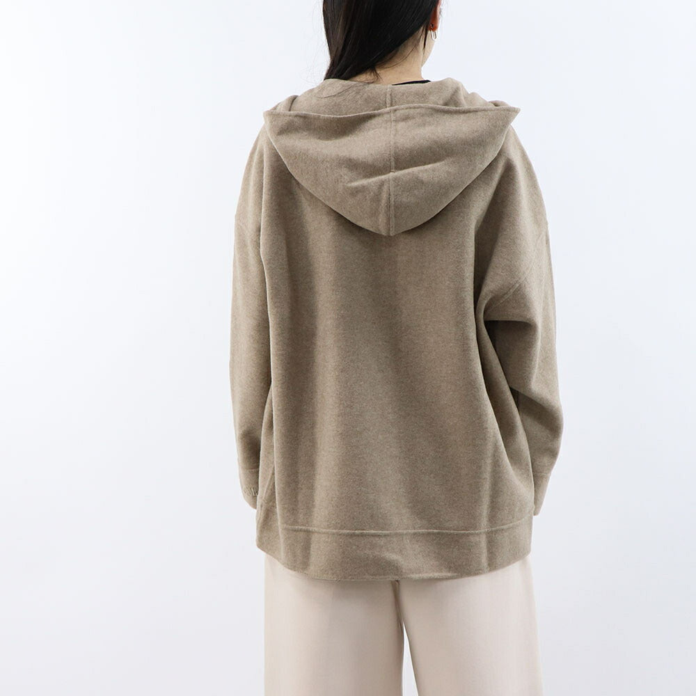 Max Mara スウェット  ブラウン ダブルジップ フーディ ジップアップ 21926012