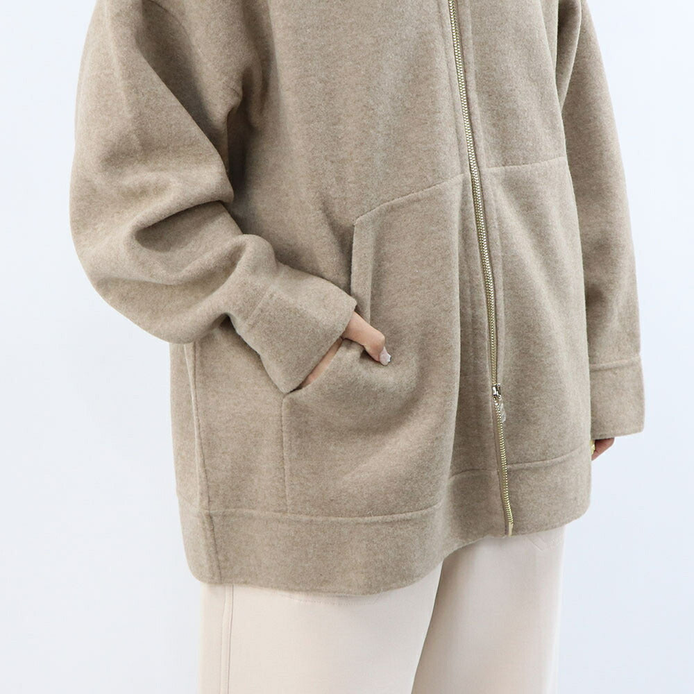 Max Mara スウェット  ブラウン ダブルジップ フーディ ジップアップ 21926012