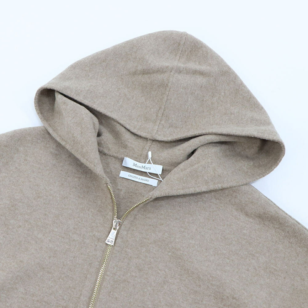 Max Mara スウェット  ブラウン ダブルジップ フーディ ジップアップ 21926012