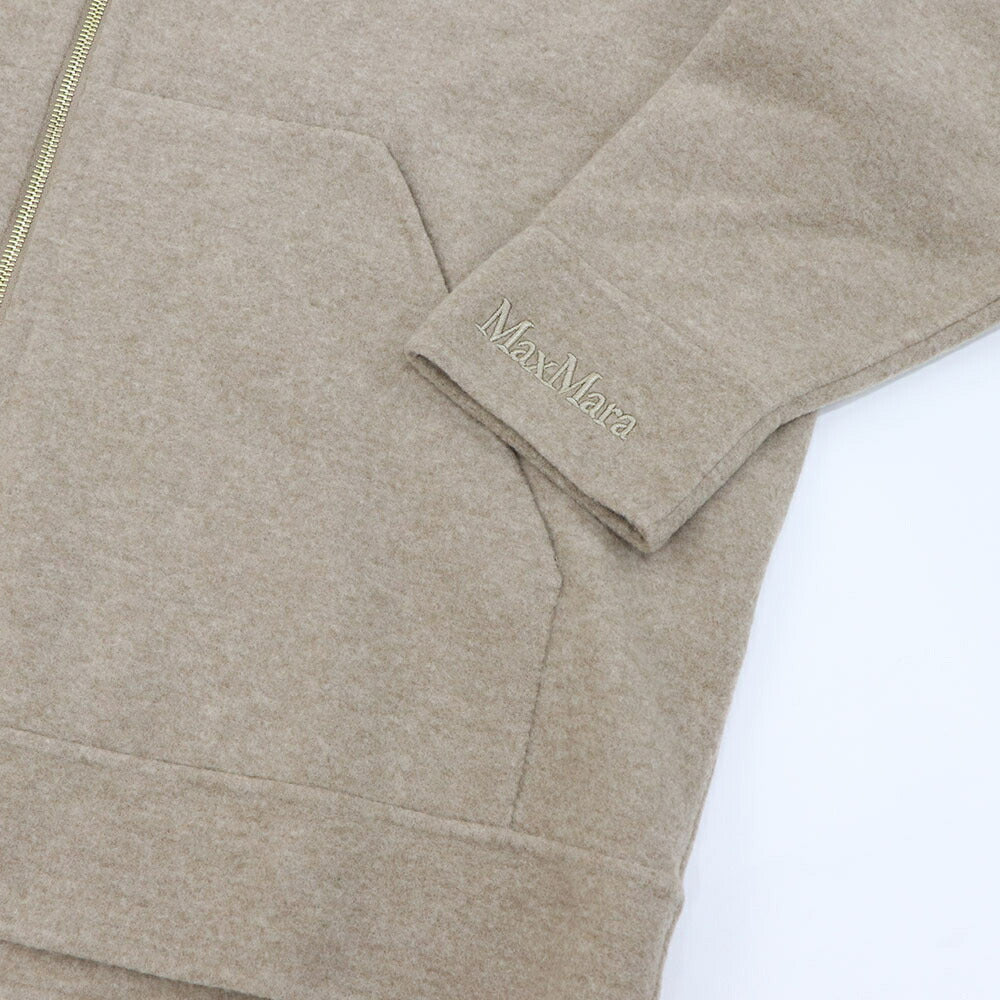 Max Mara スウェット  ブラウン ダブルジップ フーディ ジップアップ 21926012