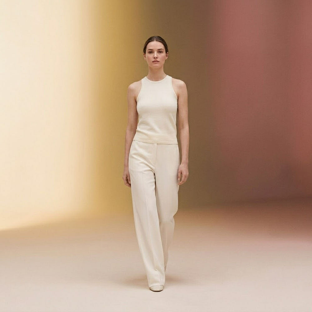 Max Mara タンクトップ アイボリー ニット アメスリ 11361071