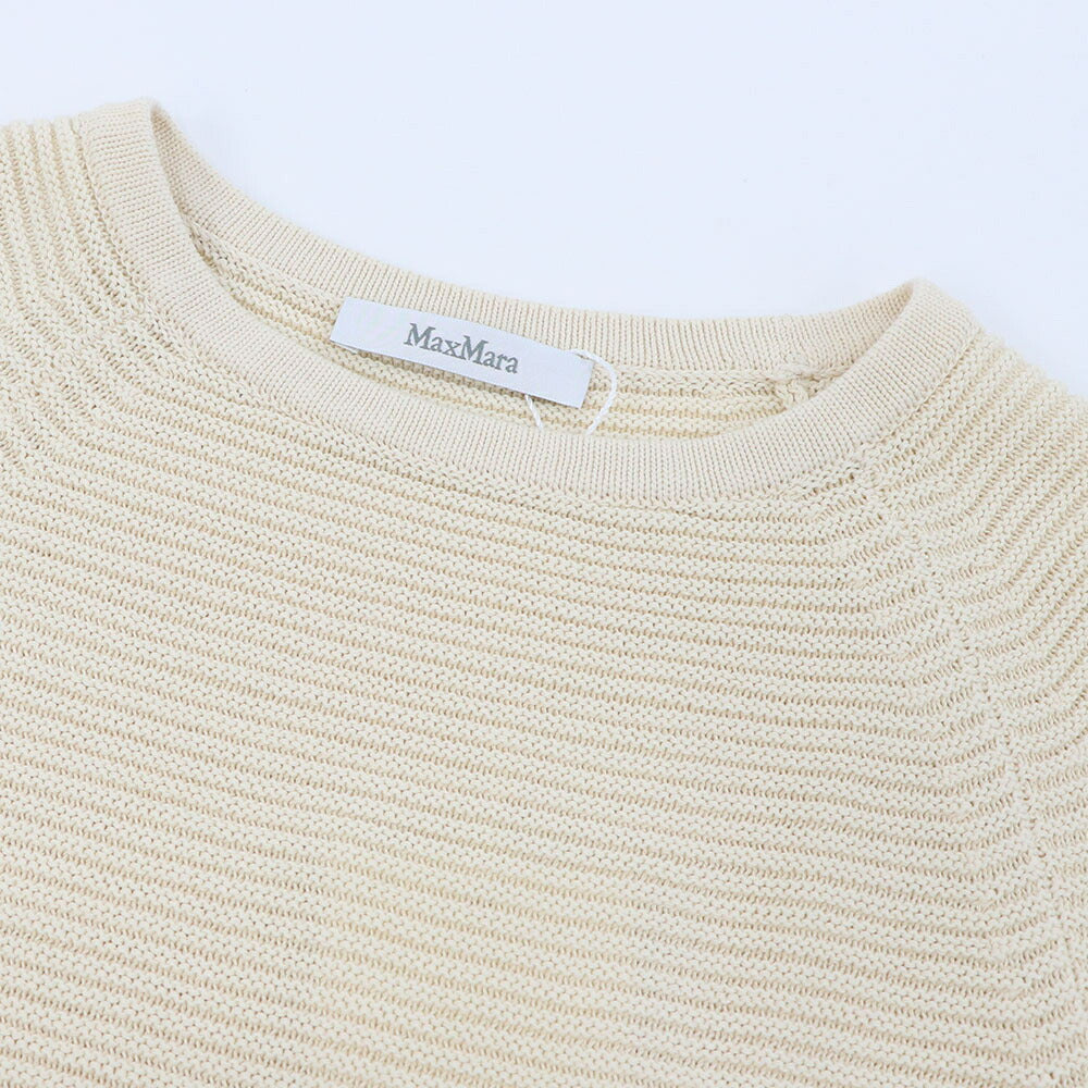 Max Mara ニット ベージュ クルーネック サマーニット 11361112