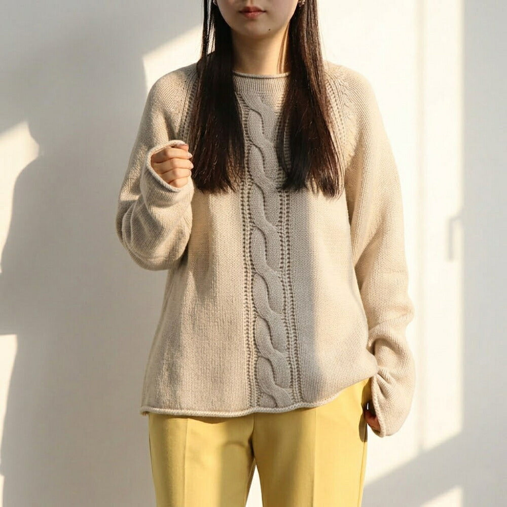 Max Mara ニット ベージュ ケーブルニット PICO 21366052