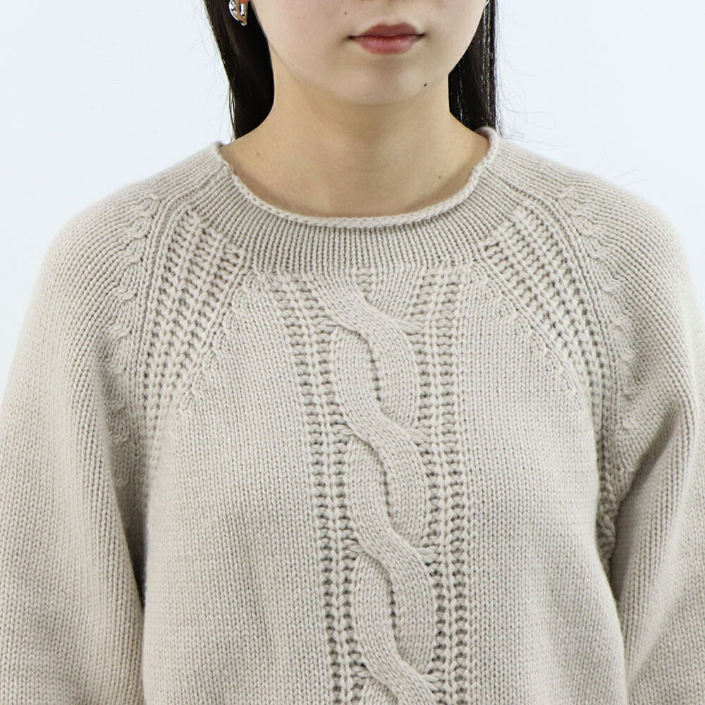 Max Mara ニット ベージュ ケーブルニット PICO 21366052