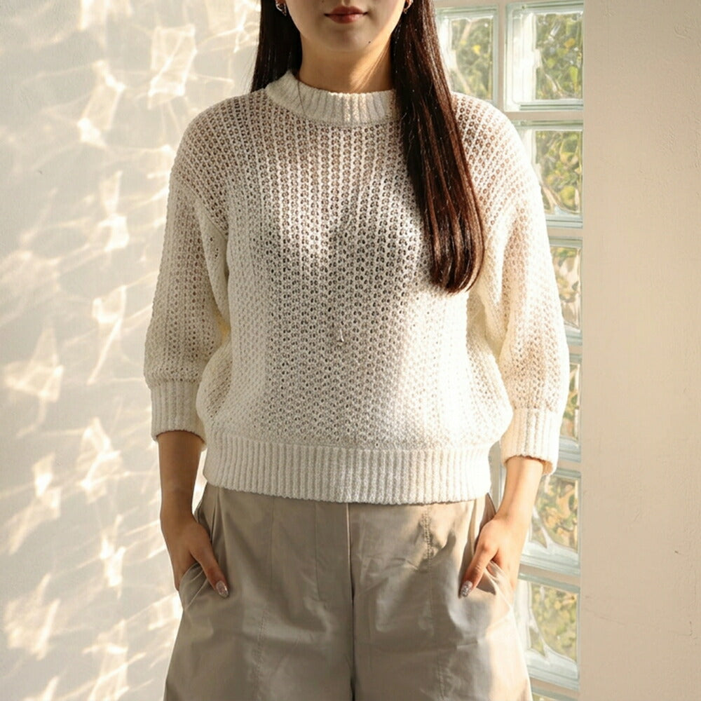 Max Mara ニット ホワイト サマーニット ローゲージニット 11361082