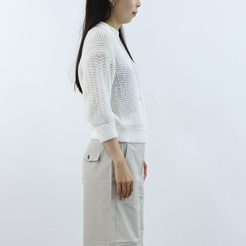 Max Mara ニット ホワイト サマーニット ローゲージニット 11361082