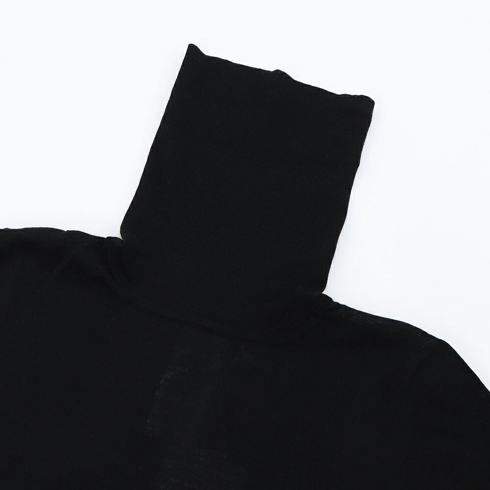 Max Mara Tシャツ ブラック ウール タートルネック スリムフィット ニット 長袖 21366142