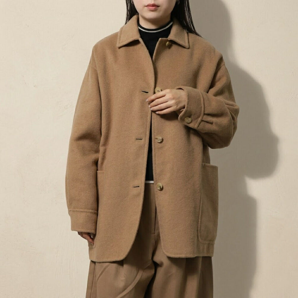 Max Mara キャメル ショートコート ジャケット モノグラム柄 21086021
