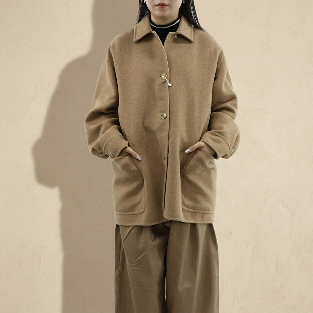 Max Mara キャメル ショートコート ジャケット モノグラム柄 21086021