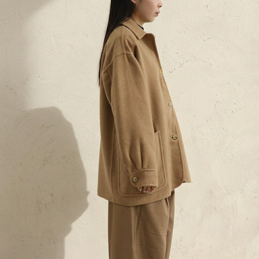 Max Mara キャメル ショートコート ジャケット モノグラム柄 21086021