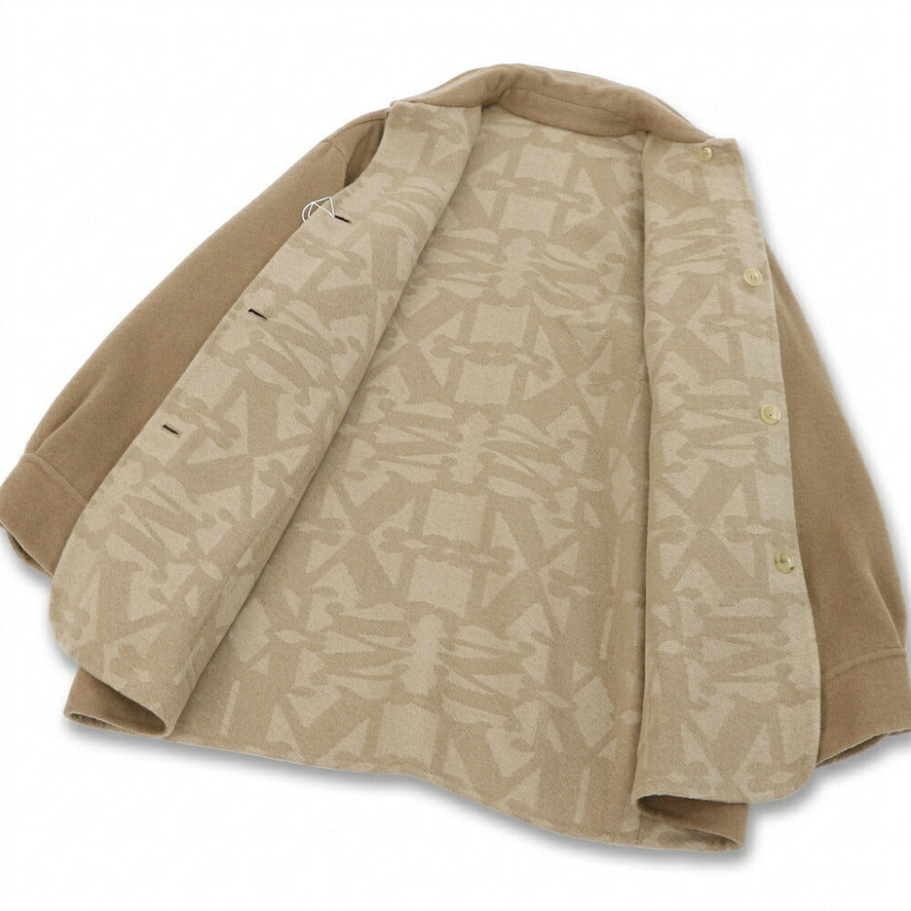 Max Mara キャメル ショートコート ジャケット モノグラム柄 21086021