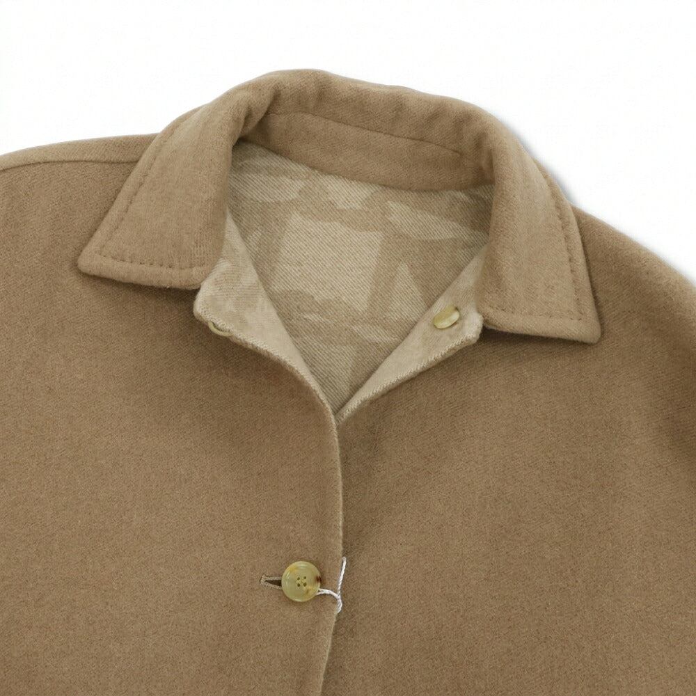 Max Mara キャメル ショートコート ジャケット モノグラム柄 21086021