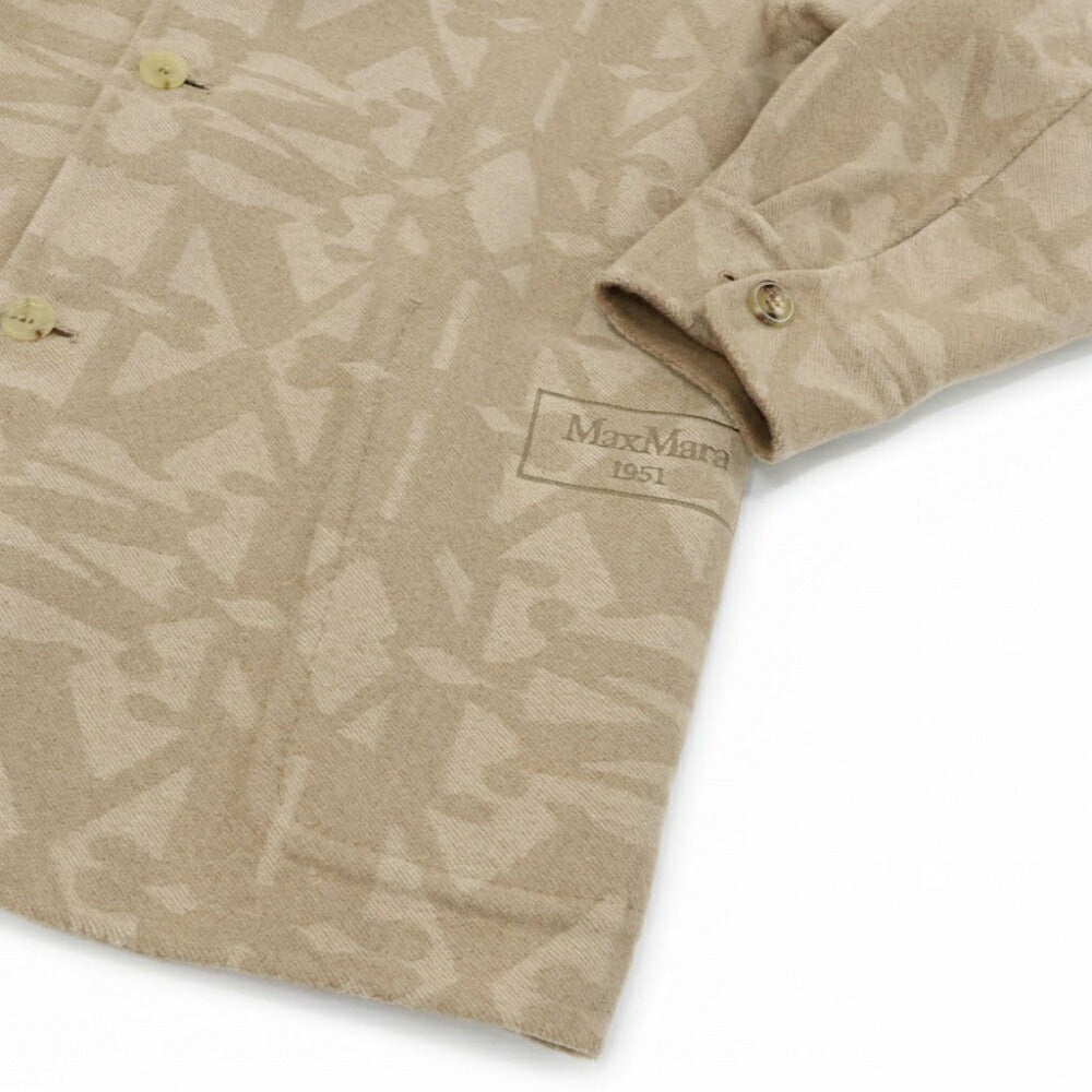Max Mara キャメル ショートコート ジャケット モノグラム柄 21086021