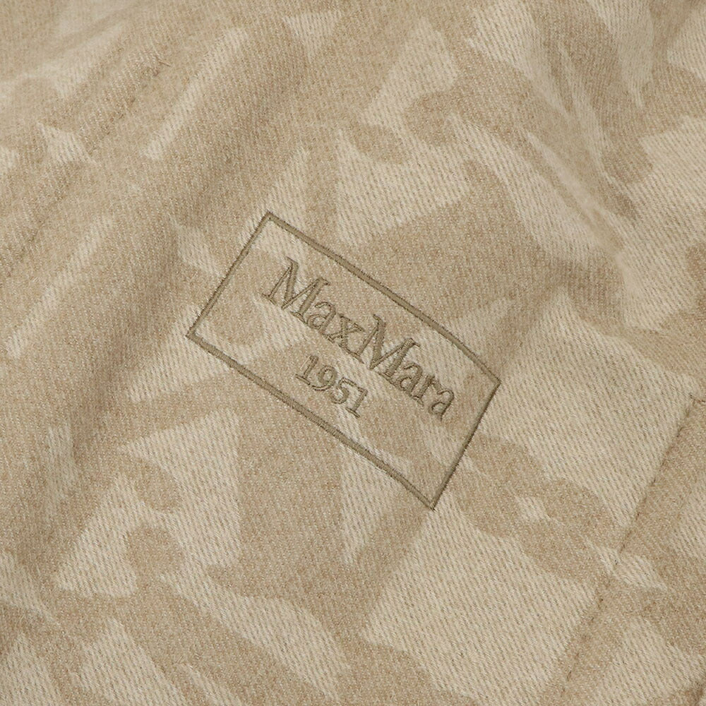 Max Mara キャメル ショートコート ジャケット モノグラム柄 21086021