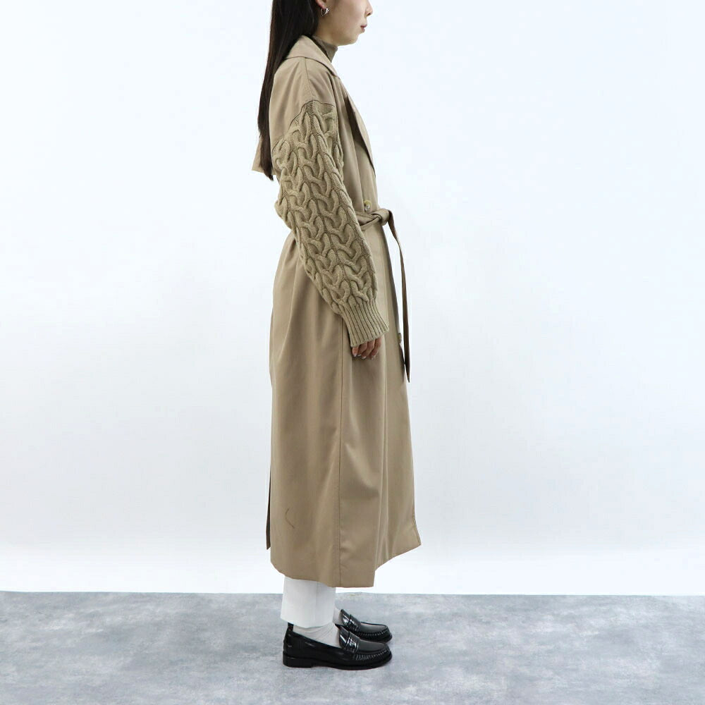 Max Mara コート ライトブラウン ロング丈 トレンチコート ダブルブレスト 21126011