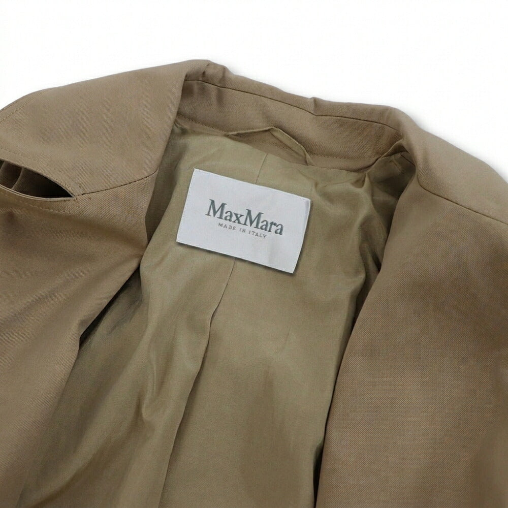 Max Mara コート ライトブラウン ロング丈 トレンチコート ダブルブレスト 21126011