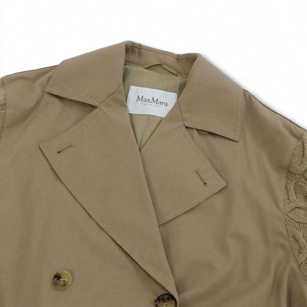 Max Mara コート ライトブラウン ロング丈 トレンチコート ダブルブレスト 21126011