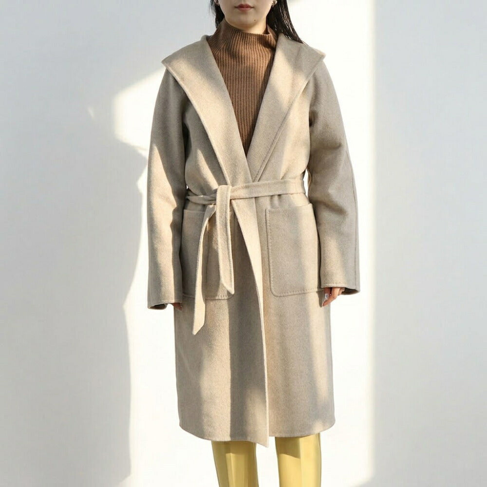 Max Mara コート ベージュ チェスターコート ガウンコート ミドル丈 21016061
