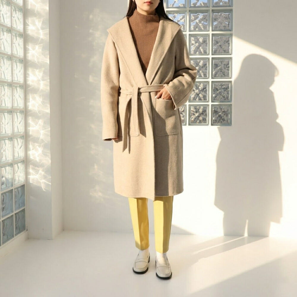 Max Mara コート ベージュ チェスターコート ガウンコート ミドル丈 21016061