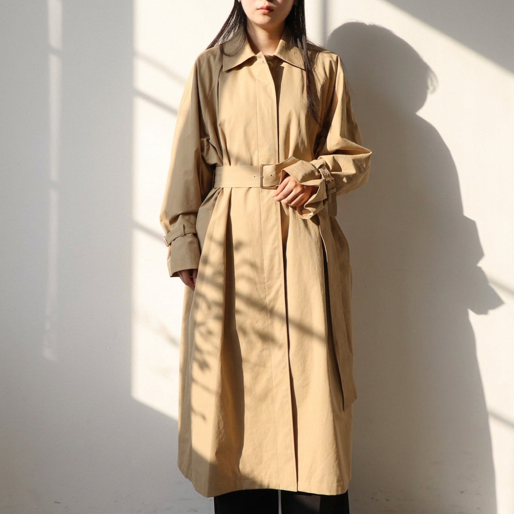 Max Mara コート ベージュ トレンチコート ロング丈 21026011