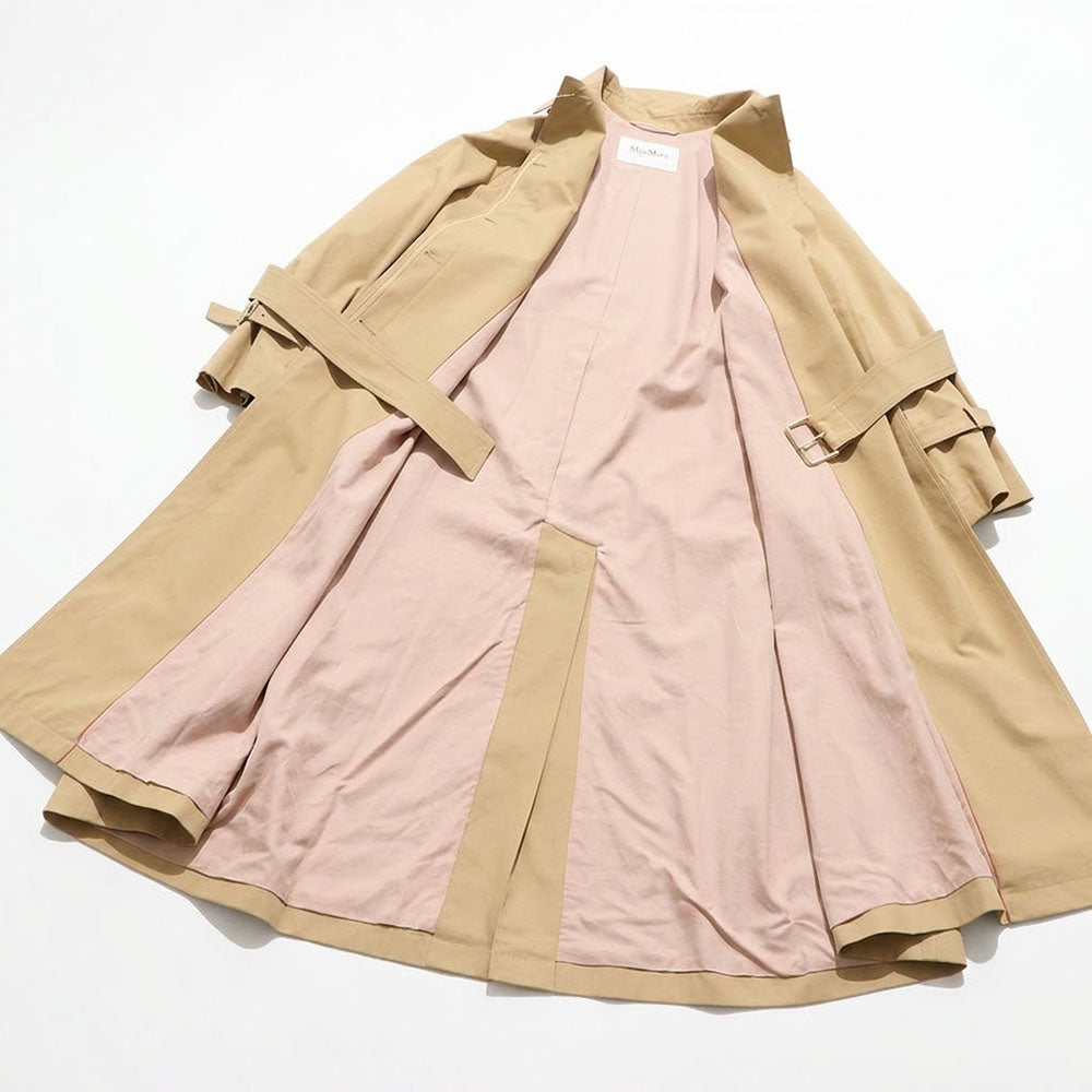 Max Mara コート ベージュ トレンチコート ロング丈 21026011