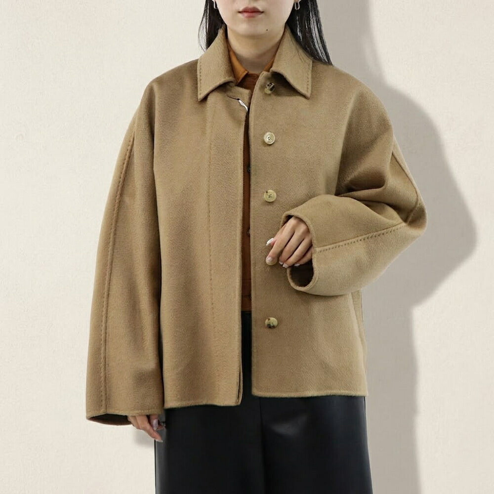 Max Mara ジャケット キャメル MIDAS ショート丈 コート スプレッドカラー 21086051
