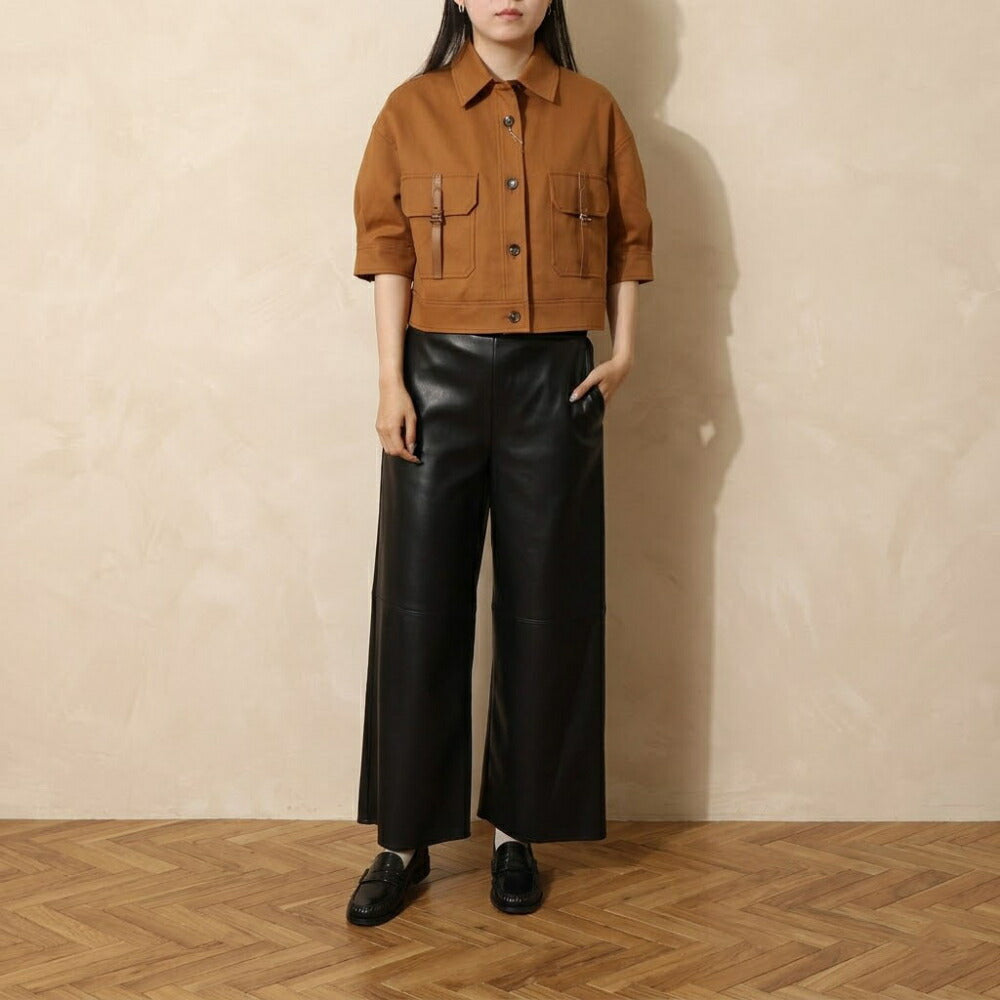 Max Mara ブラウス オレンジブラウン AGIATE ショート丈 ジャケット 11041102