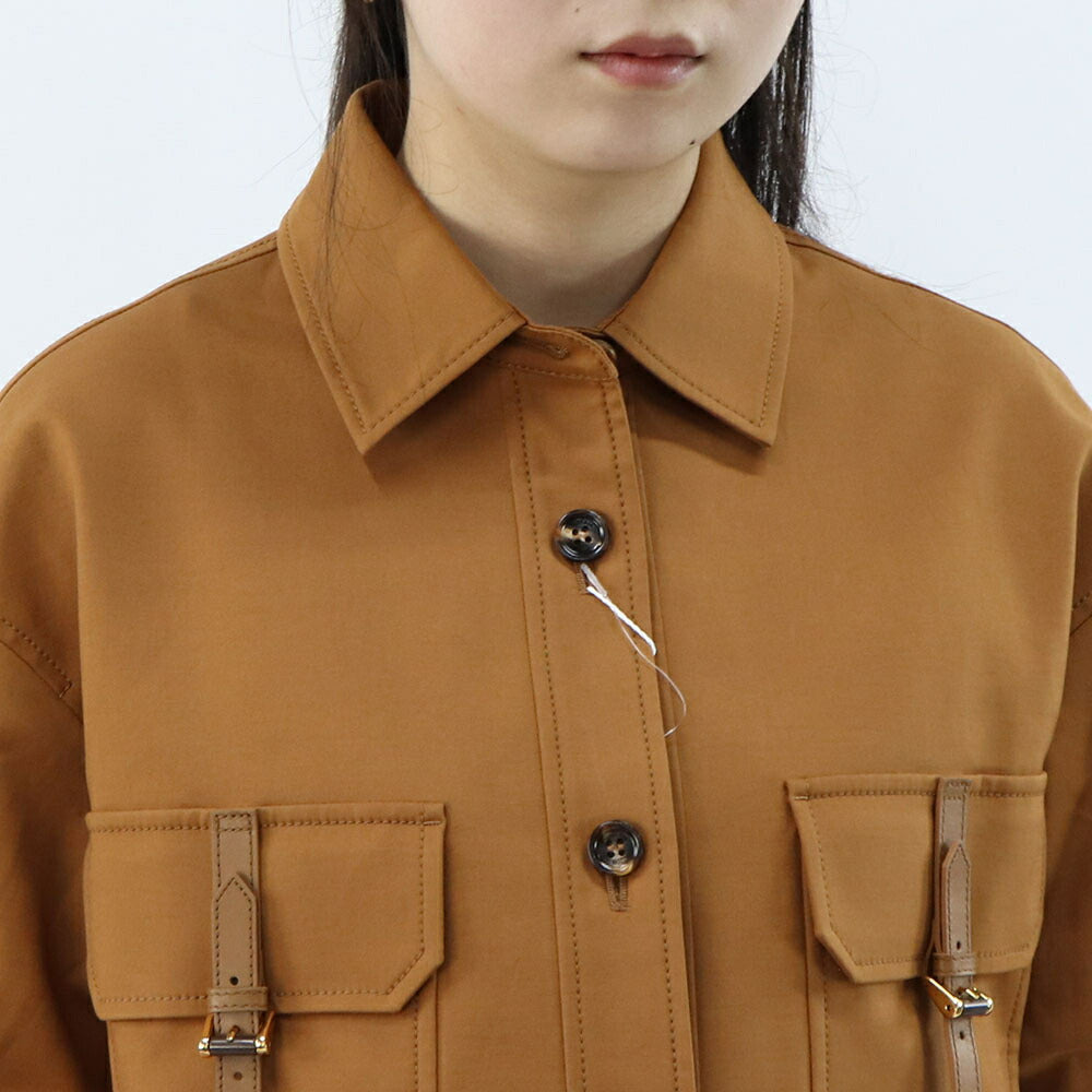 Max Mara ブラウス オレンジブラウン AGIATE ショート丈 ジャケット 11041102