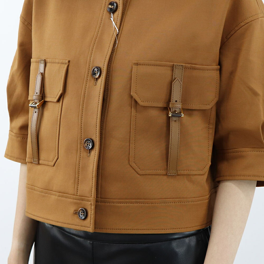 Max Mara ブラウス オレンジブラウン AGIATE ショート丈 ジャケット 11041102