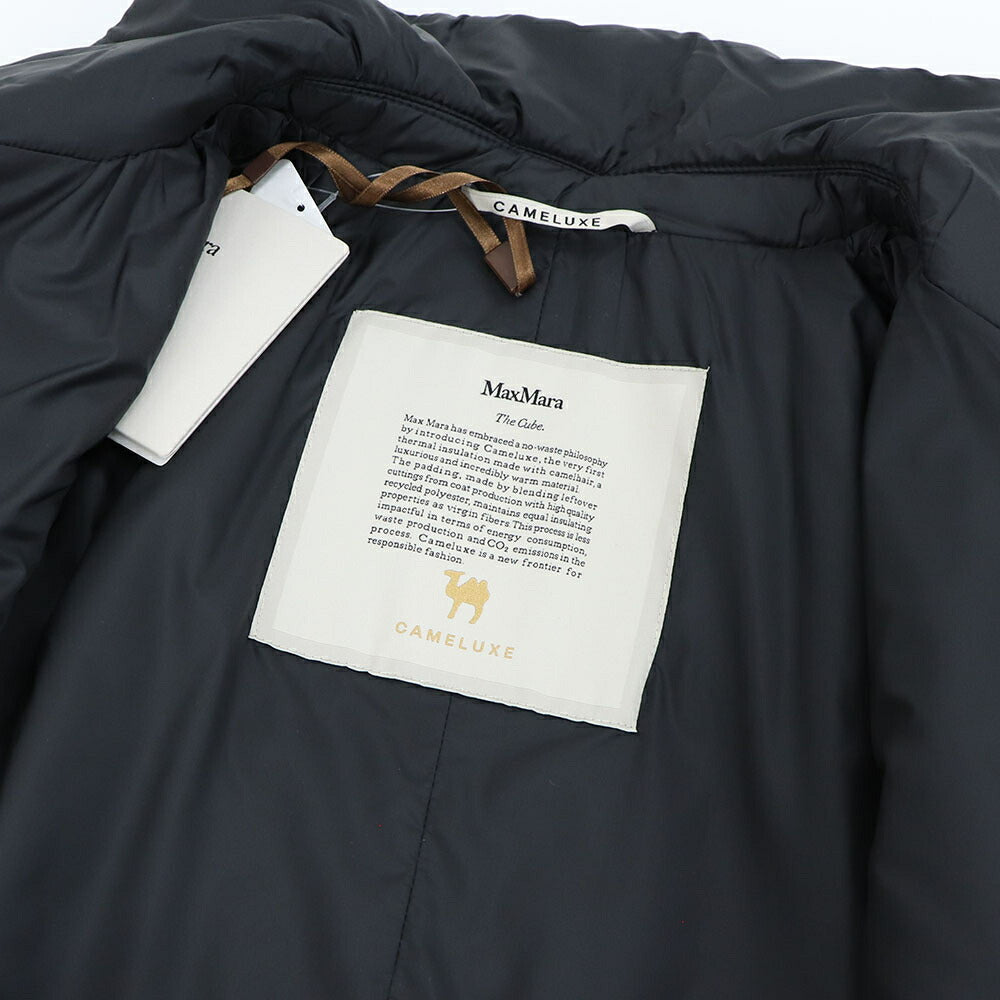 Max Mara ジャケット ブラック キャメル パディングジャケット ショート丈  29486084