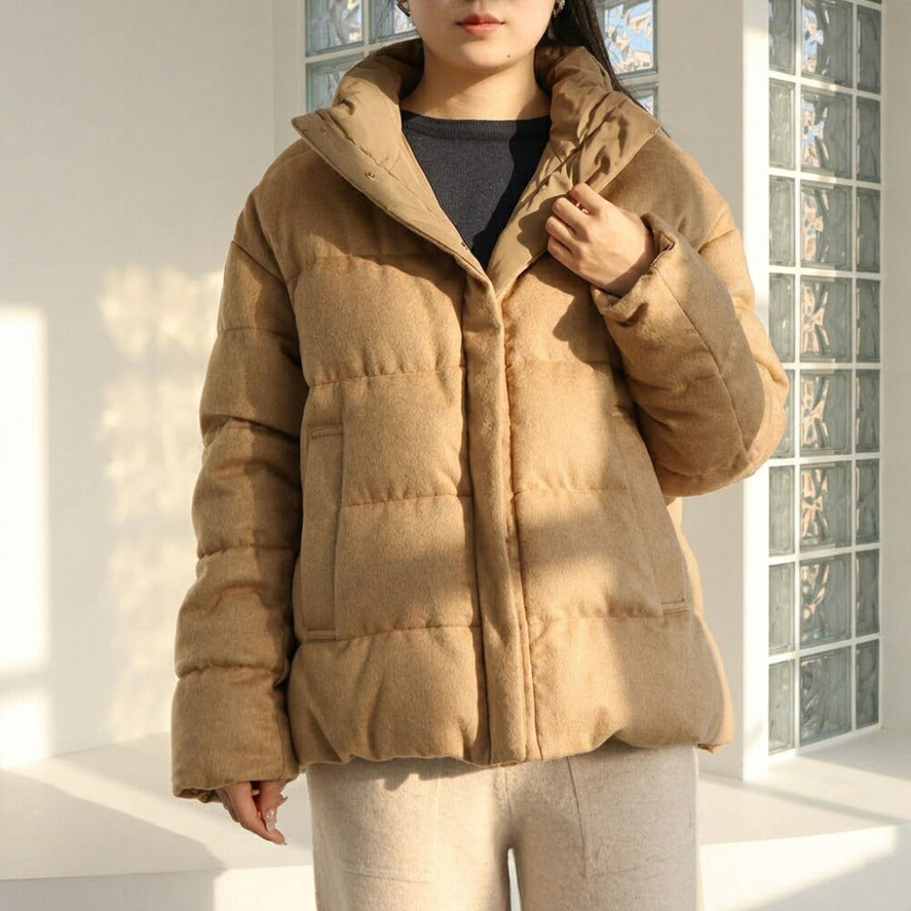 Max Mara ダウンウェア キャメル リバーシブル ダウン キルティング ショート丈 29486075
