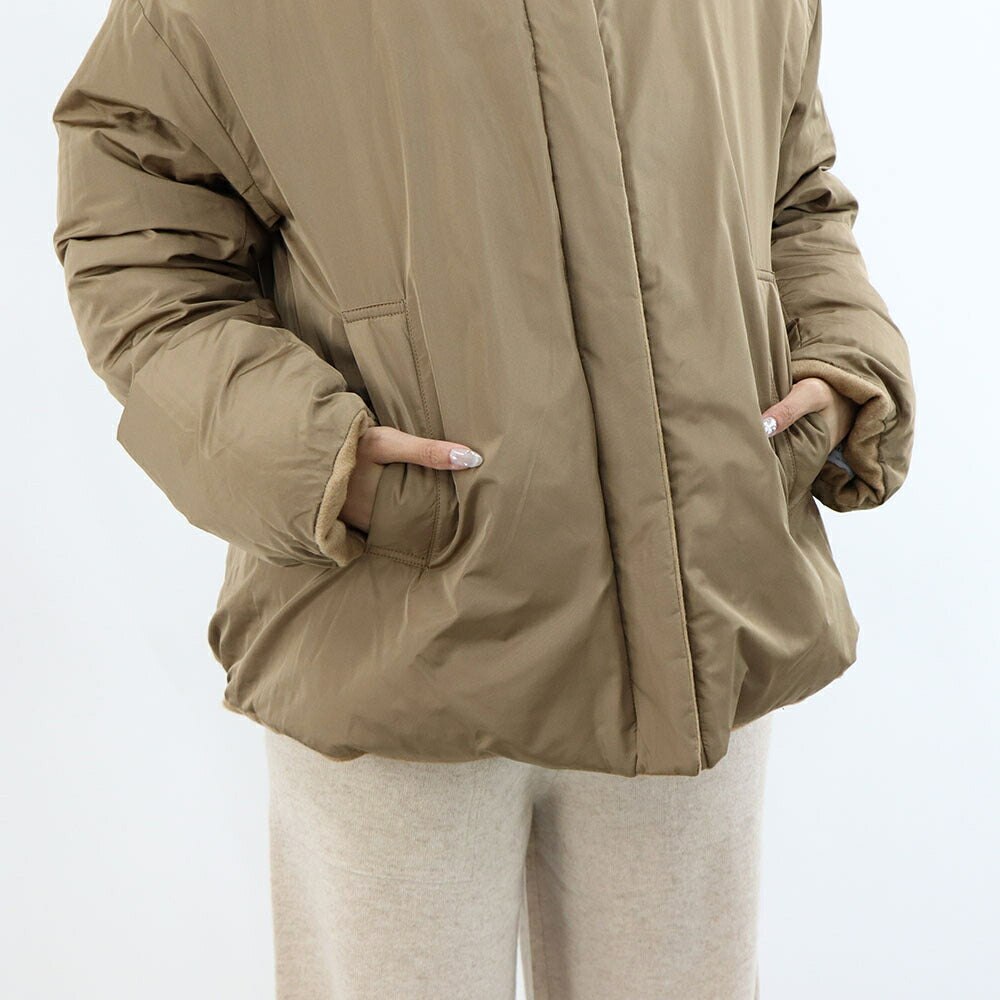 Max Mara ダウンウェア キャメル リバーシブル ダウン キルティング ショート丈 29486075
