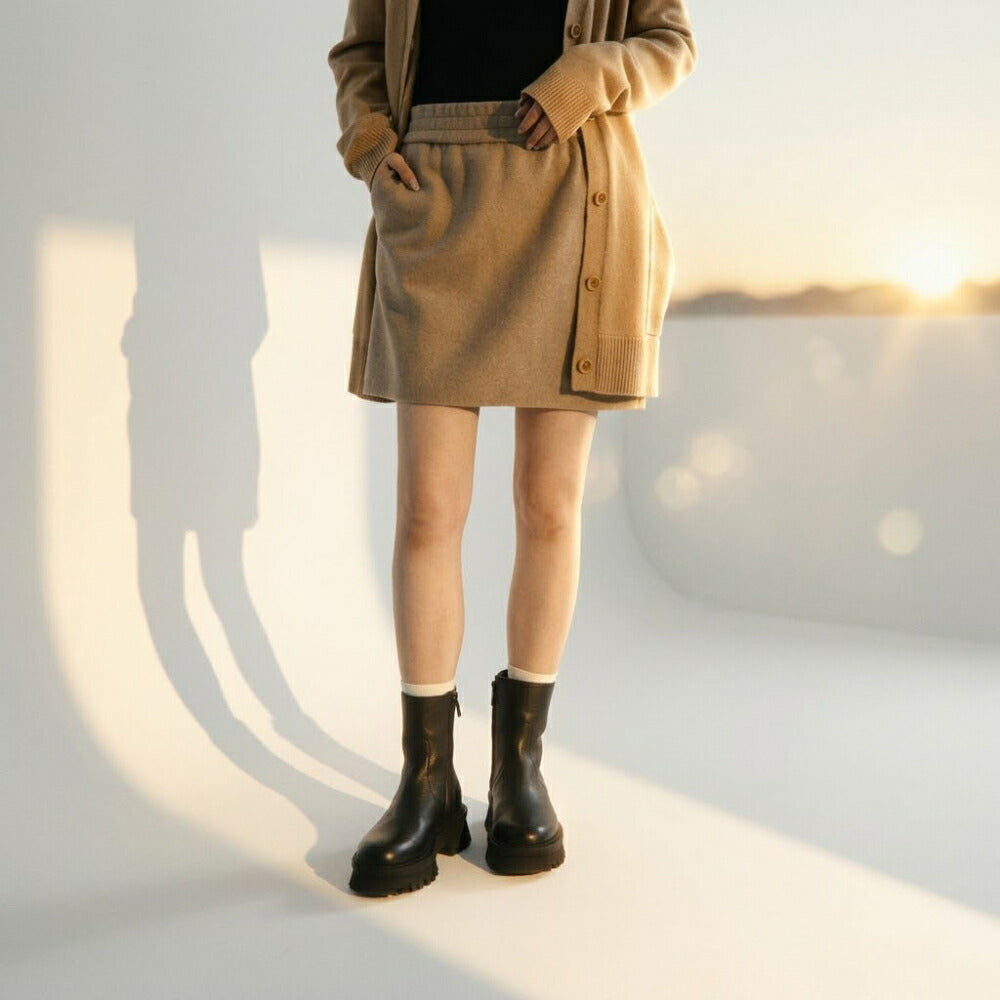 Max Mara スカート キャメル ポリアミド ミニ丈 タイトスカート 21776012