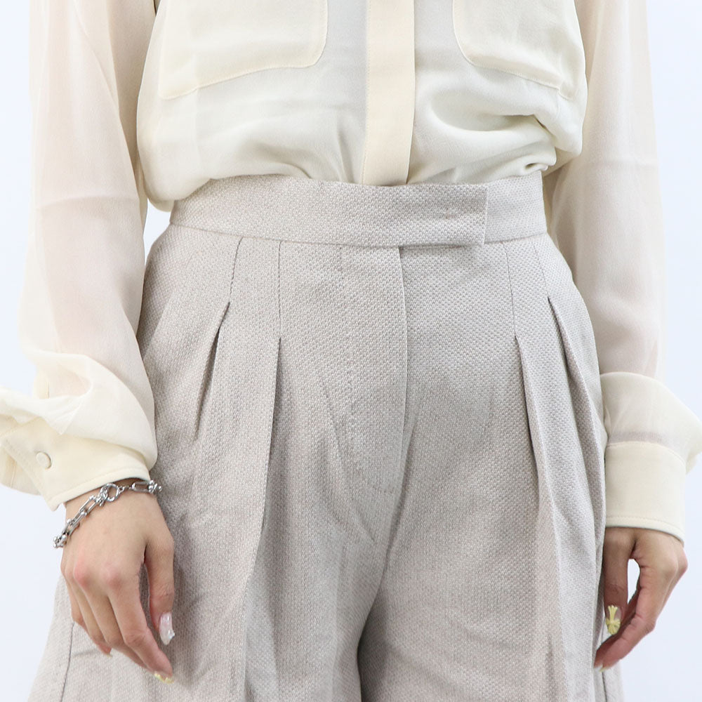 Max Mara ショートパンツ ベージュ JESSICA Aライン ハイウエスト 11781012