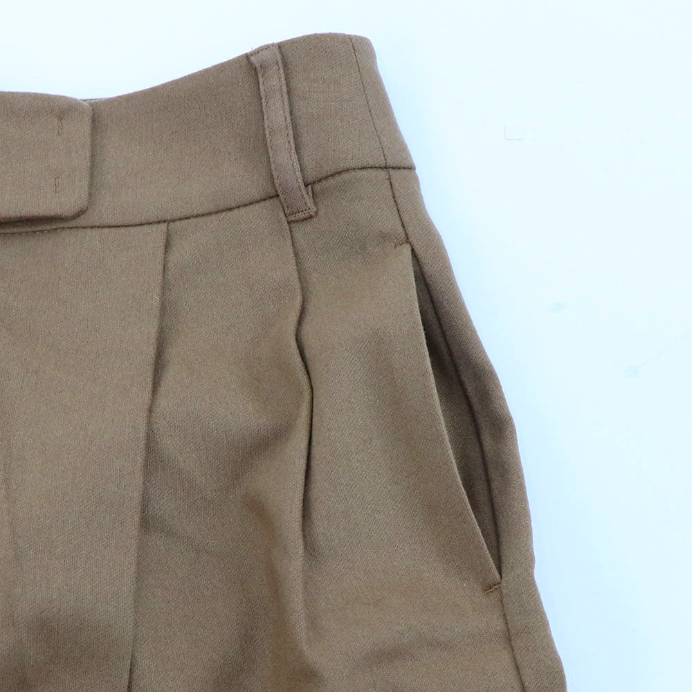 Max Mara ロングパンツ ブラウン ウール CARMEN ストレートパンツ センタープレス 29136053